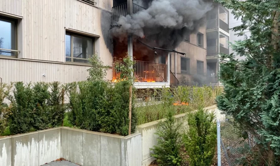 Balkonbrand in Affoltern am Albis fordert eine schwerverletzte Person