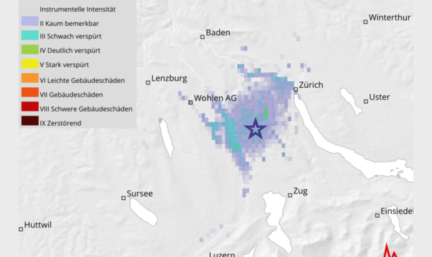 Spürbares Erdbeben im Säuliamt – Epizentrum bei Hedingen – Keine Schäden